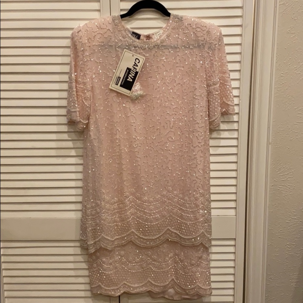 Carina International Beaded Dress